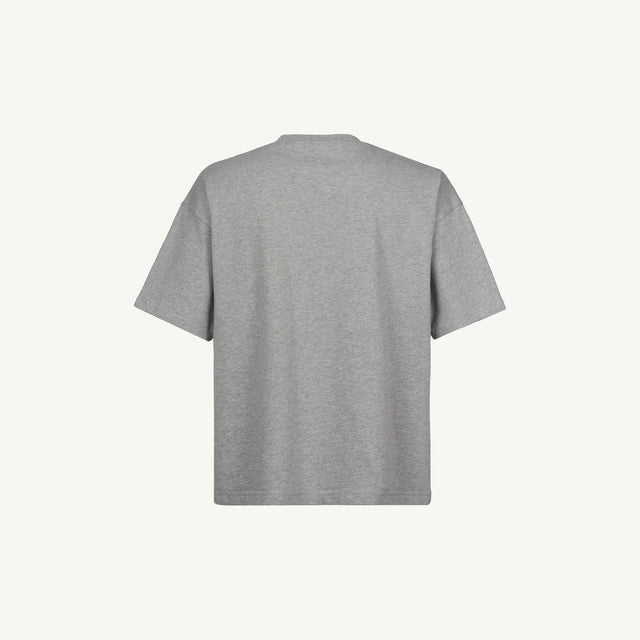 Grey Marl Oversized Boxy Tee.