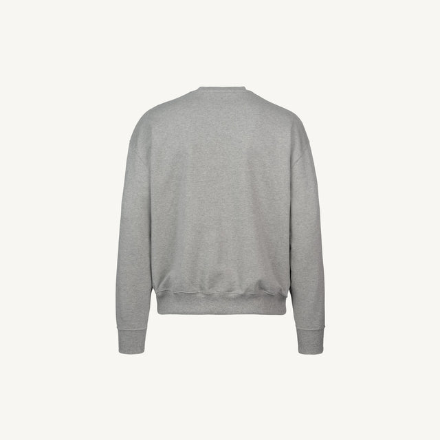 Grey Marl Oversized Crewneck Sweater.