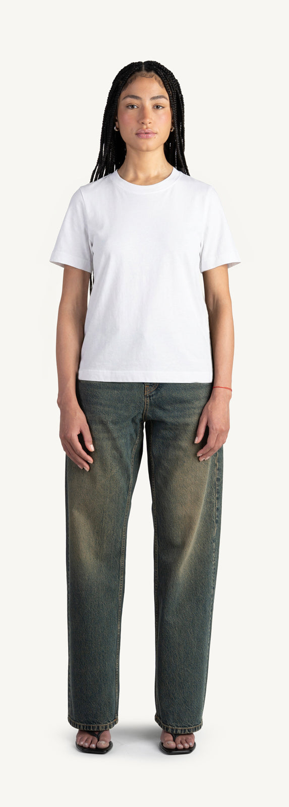 White Women’s Clean Cut Tee.