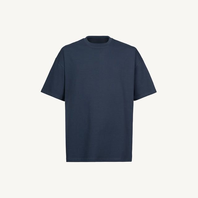 Navy Blue Oversized Tee Mockups.