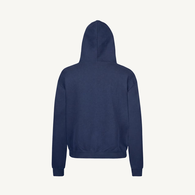 19-4111 TCX Pageant Blue Oversized Hoodie.