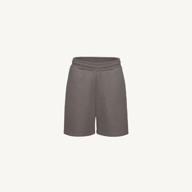 Pigment Grey Relaxed Sweatshorts Mockups.