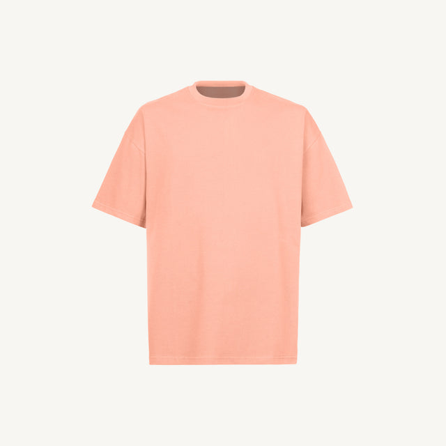 Pink Clay Oversized Tee Mockups.