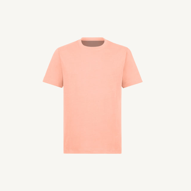 Pink Clay Regular Tee Mockups.