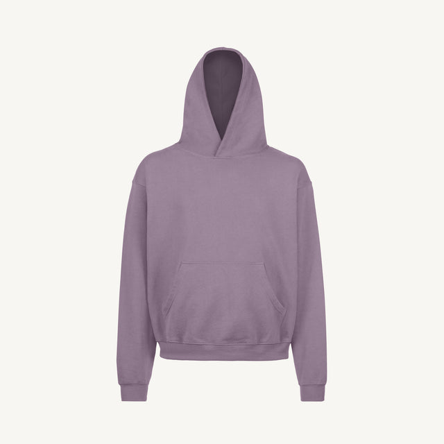 Purple Oversized Hoodie Mockups.