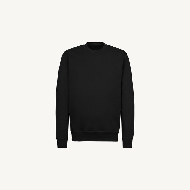 Black Regular Crewneck Sweater.