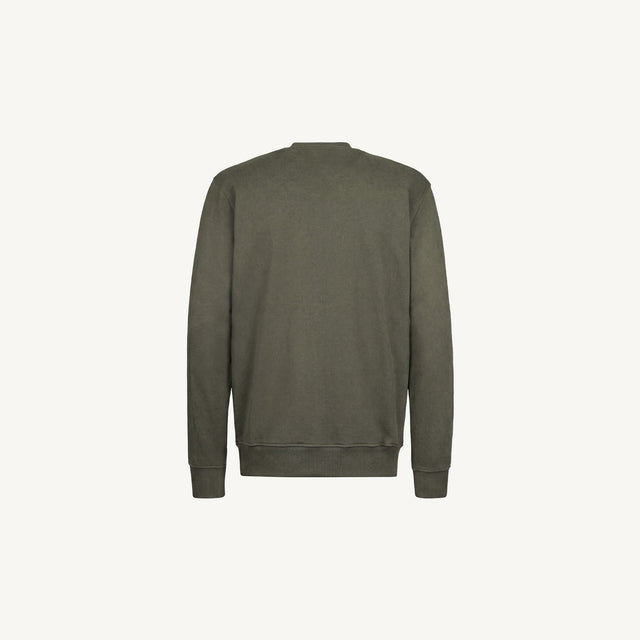 Vintage Olive Regular Crewneck Sweater.