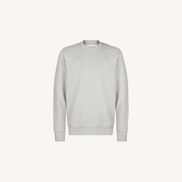Light Grey Marl Regular Crewneck Sweater.
