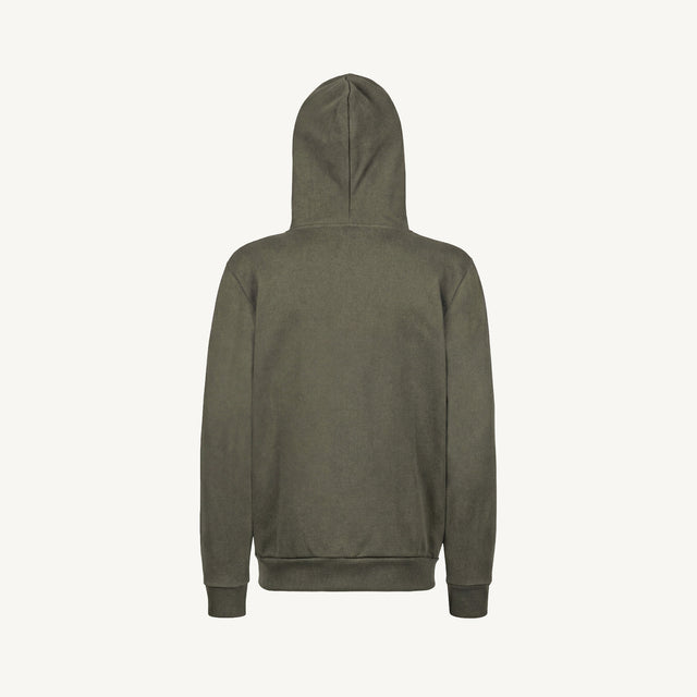 Vintage Olive Regular Zipped Hoodie.