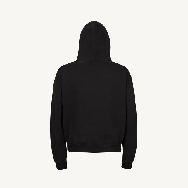 Black Ultra Heavy Oversized Hoodie.