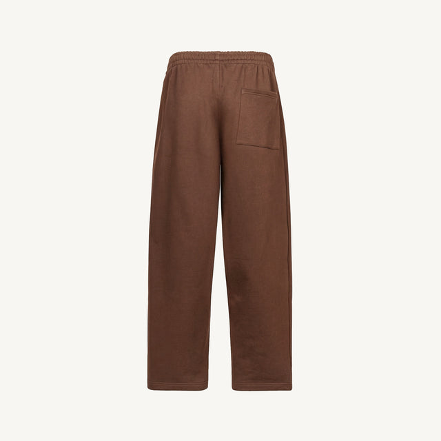 Vintage Brown Straight-Leg Relaxed Sweatpants.