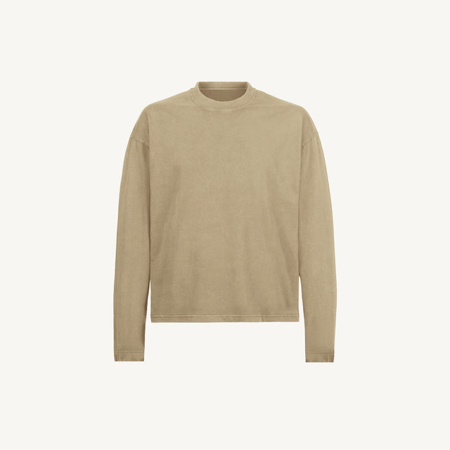Oversized Boxy LS Tee Embroidered Sample.