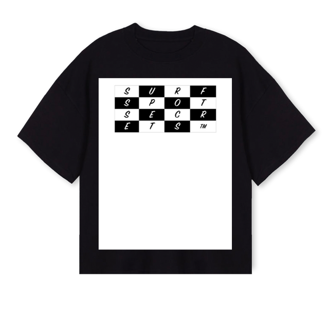BWSSS Black Oversized Boxy Tee.