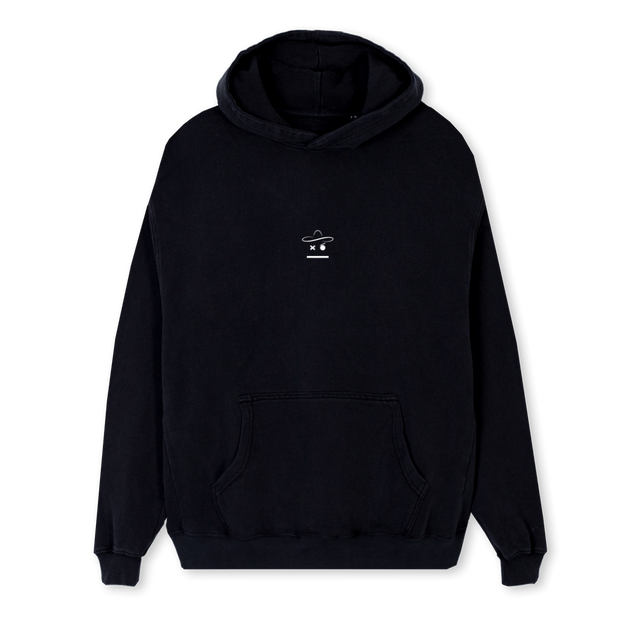 WATHCINGMEYOUHOOD_REG Black Regular Hoodie.