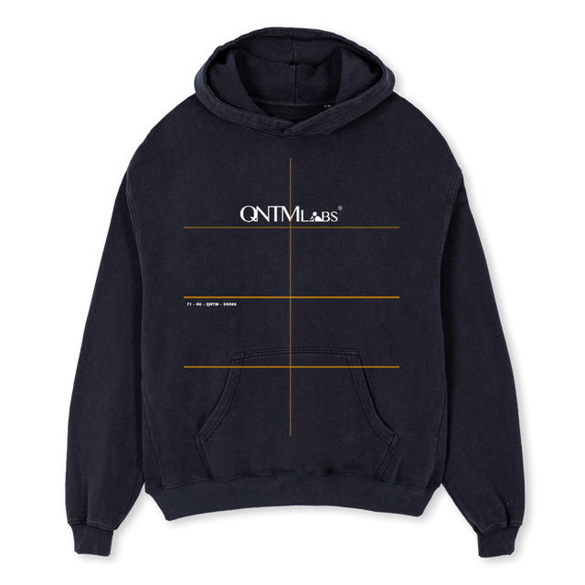 QNTM VBOH Vintage Black Oversized Hoodie.