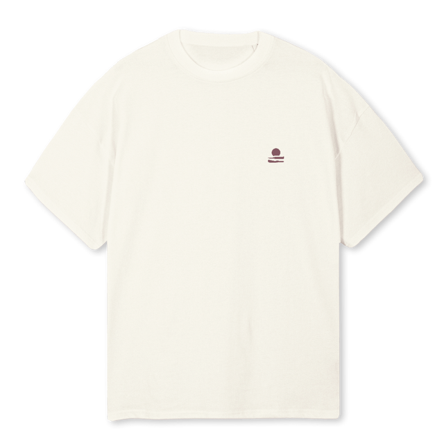 TESTONE Cream Oversized Tee.