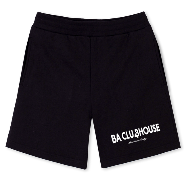 FIVE_BK Black Relaxed Sweatshorts