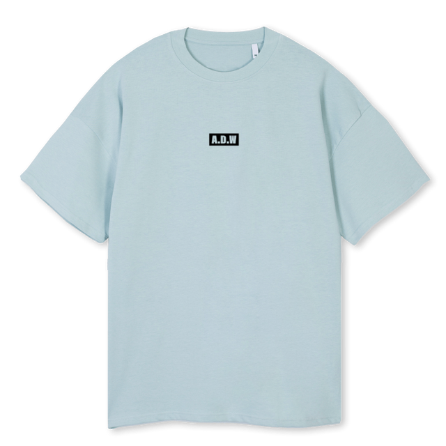 ADWBOXLOGOBK Cold Blue Oversized Tee