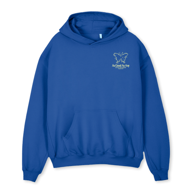 AGAACOSMICBUTTERFLY_CB Cobalt Blue Oversized Hoodie.