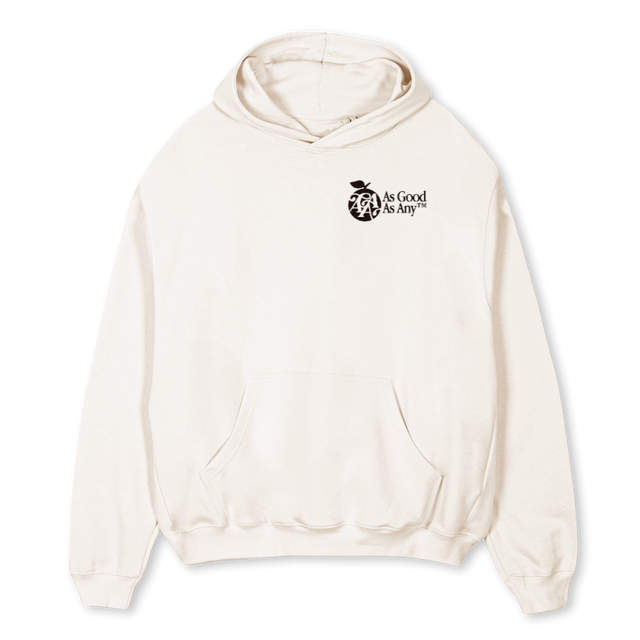 AGAAAPLE2_VH Vintage White Oversized Hoodie