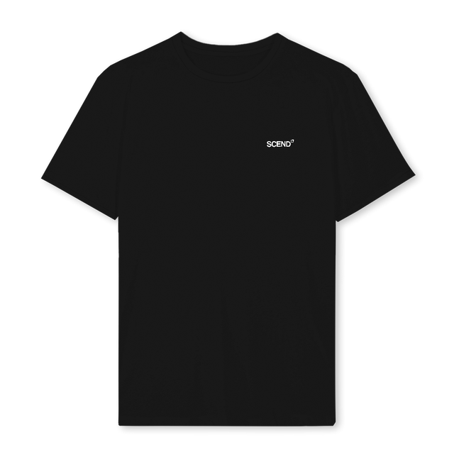SCENDTEEREV Black Regular Tee.