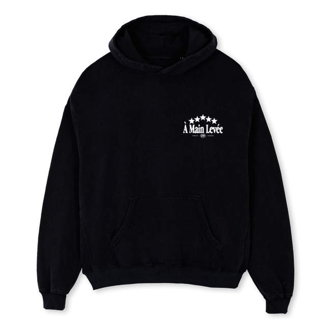 AMLSTARSHOOD_B Black Oversized Hoodie.