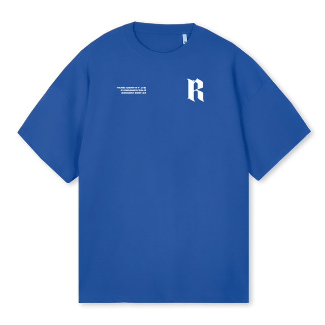 ES SHIRT BOW Cobalt Blue Oversized Tee.