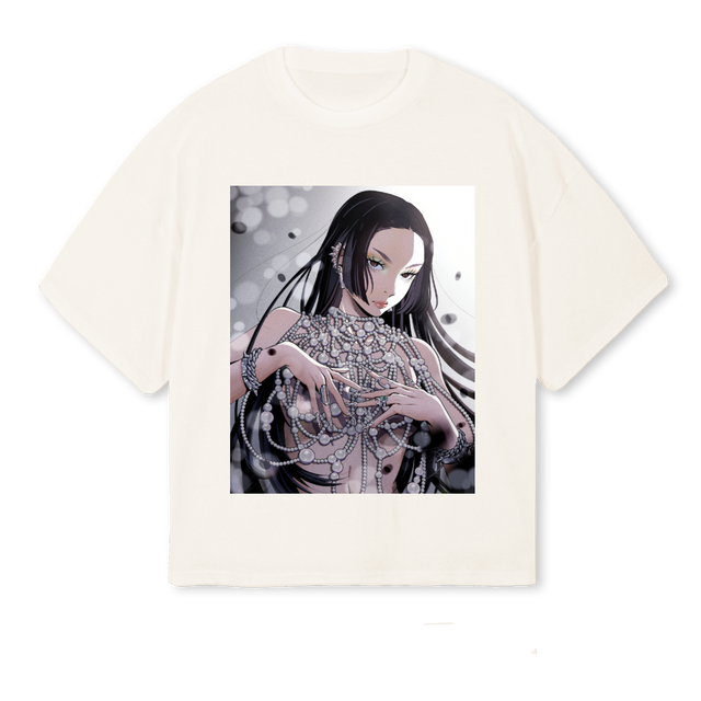 NEWDXMWHITE Vintage White Oversized Boxy Tee.
