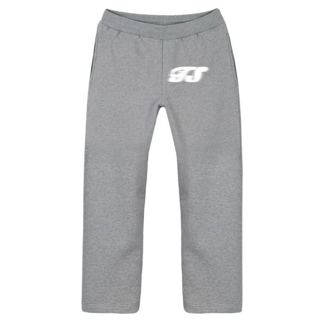 TSGLOWPANTS_GM Grey Marl Straight-Leg Relaxed Sweatpants