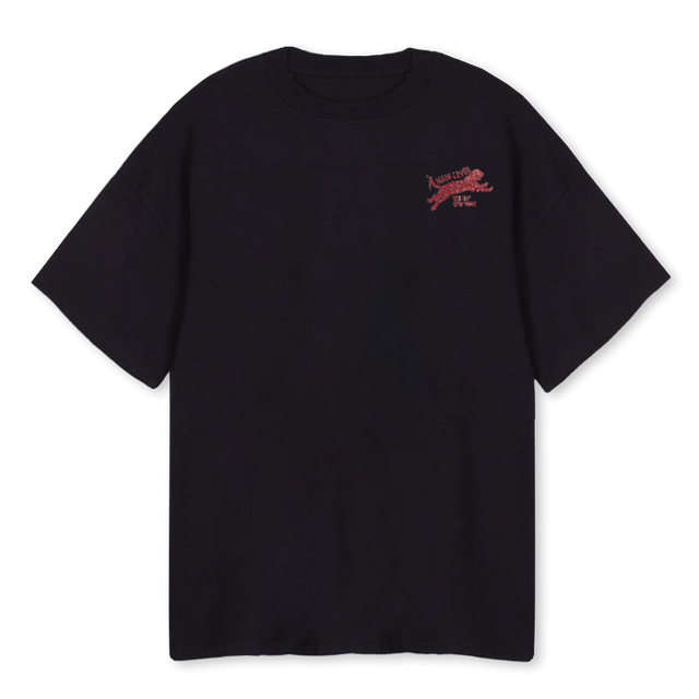 NOLITATIGER_B Black Oversized Tee