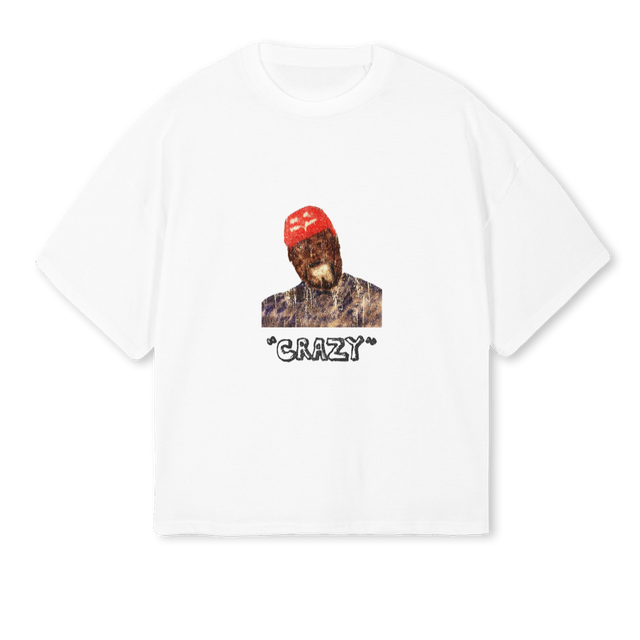YE White Oversized Boxy Tee.