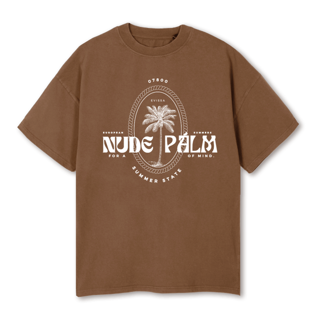 ISLA ADVENTURETAN_VT Vintage Tan Oversized Tee.
