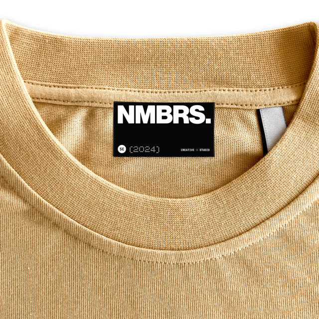 NMBRSLABEL Custom Neck Label.