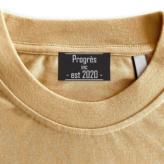 PROGRES Custom Neck Label.