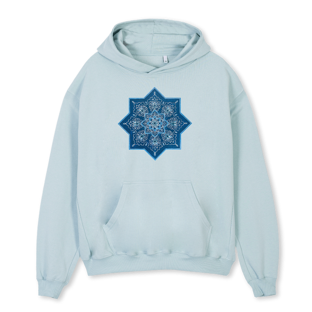 HOODIEOVERFLOWER Cold Blue Oversized Hoodie.