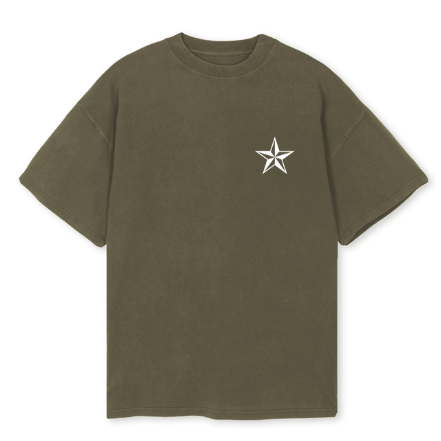 FB Vintage Olive Oversized Tee.