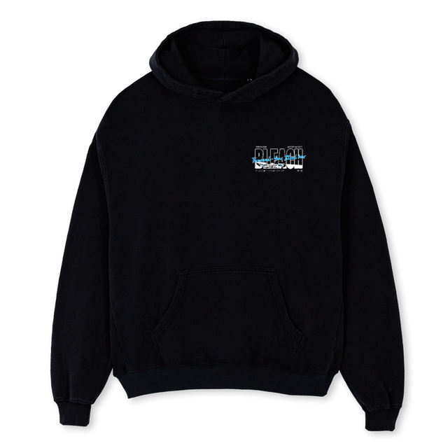 SIXTH ESPADA_B Black Oversized Hoodie.