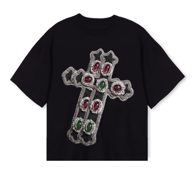 BAMI_B Black Oversized Boxy Tee.