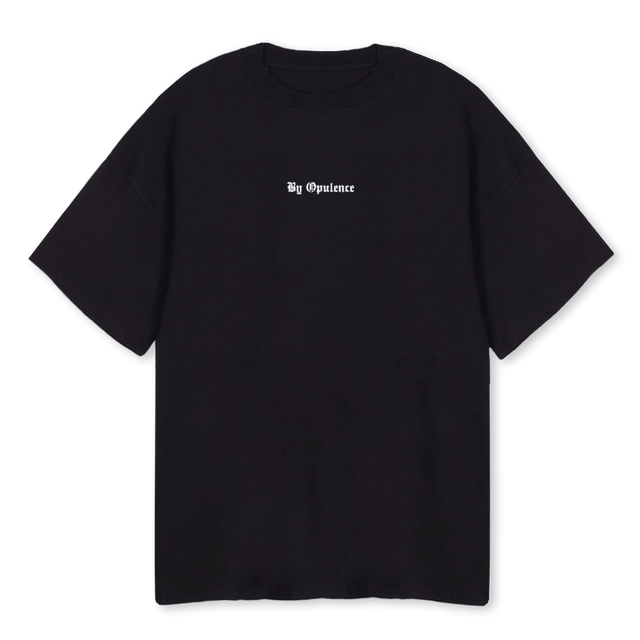OTSUNSET_B Black Oversized Tee.