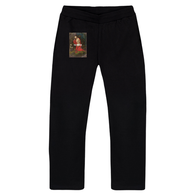 JEROME  Black Straight-Leg Relaxed Sweatpants.