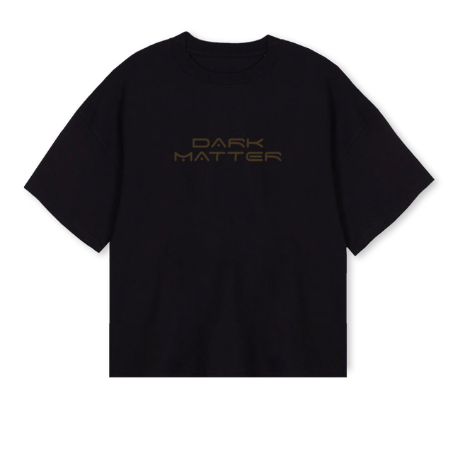 ARCANE FREQ Black Oversized Boxy Tee.