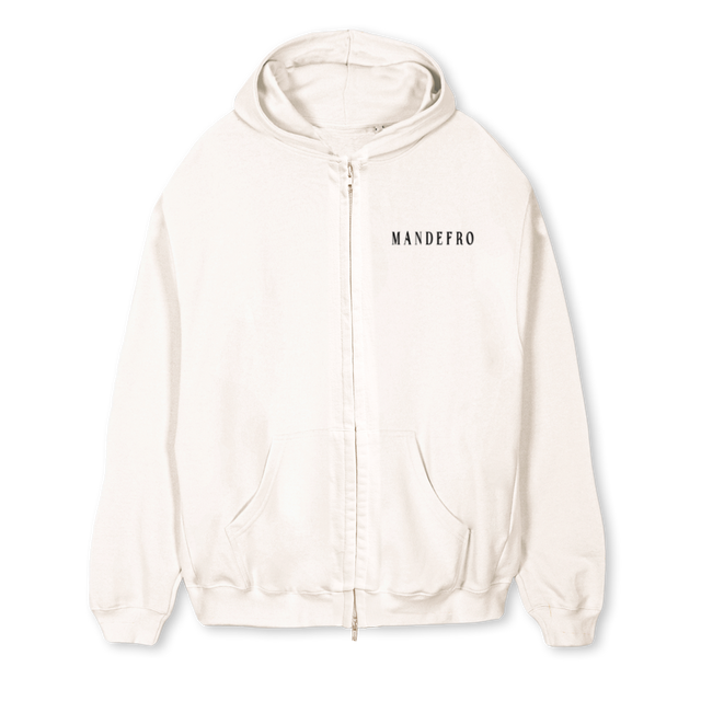MARK_VW Vintage White Regular Zipped Hoodie