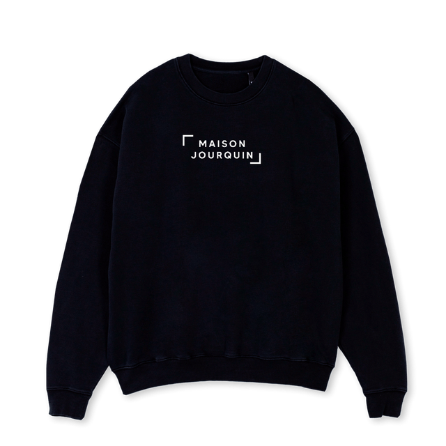 MJ EMBLEME BASIQUE N Black Oversized Crewneck Sweater.