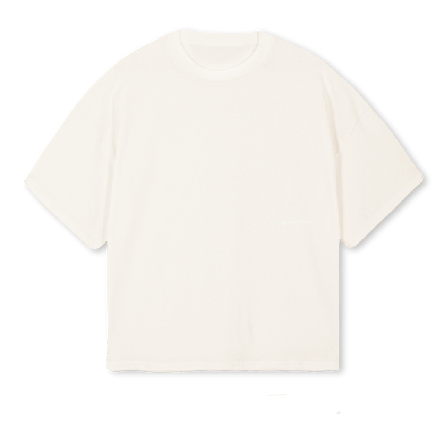 WHTEBSC Vintage White Oversized Boxy Tee.