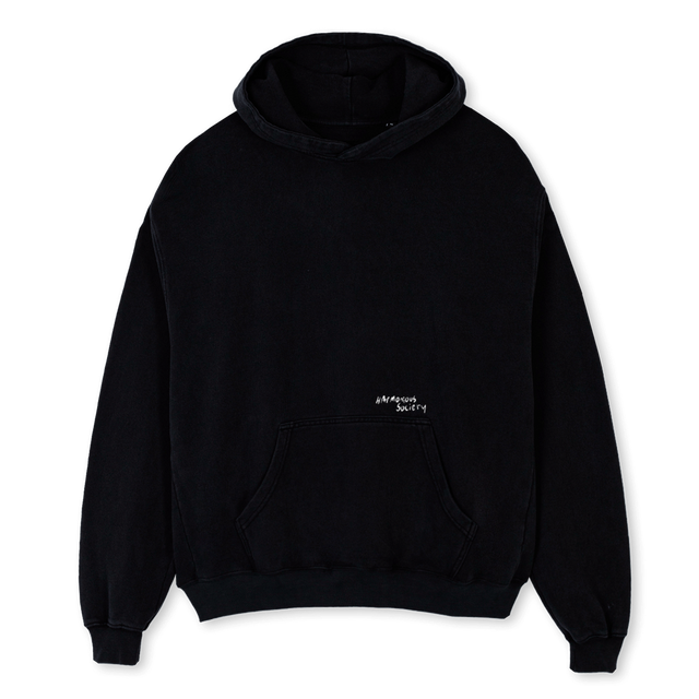 HOODYGREENCACTUS Black Oversized Hoodie.