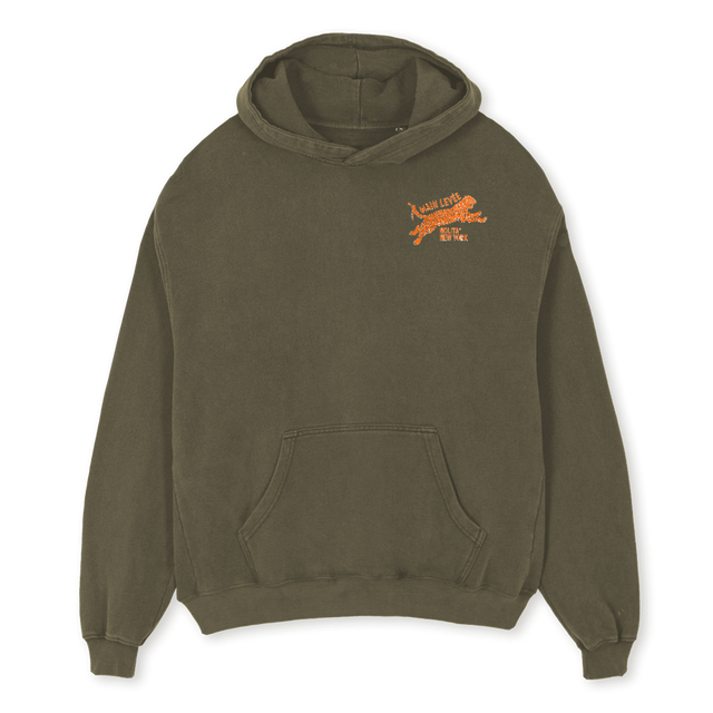 NOLITATIGER_VO Vintage Olive Oversized Hoodie