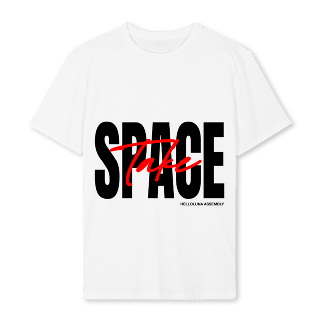 TAKESPACE_REG White Regular Tee