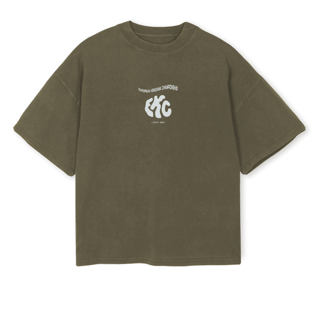 EKCTEEFINAL_VO Vintage Olive Oversized Boxy Tee