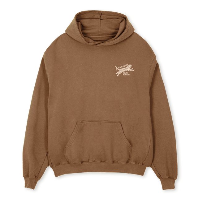AMLCHINATOWNTIGER_VT Vintage Tan Oversized Hoodie.