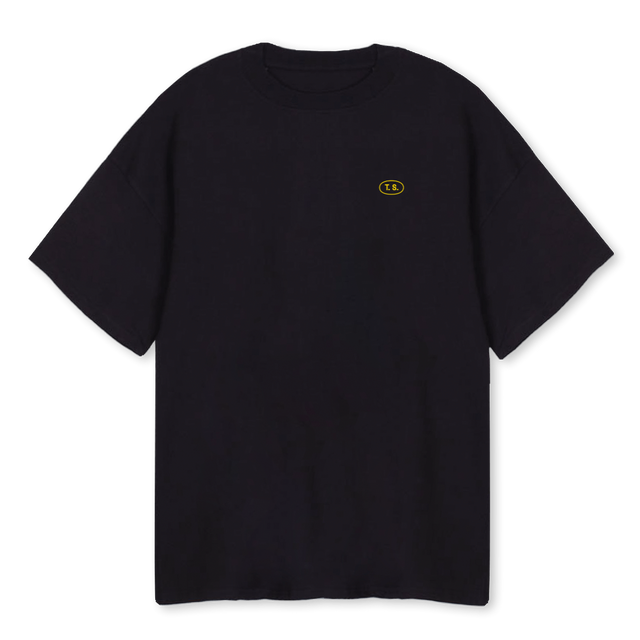 OLIVEYOU_OT Black Oversized Tee.